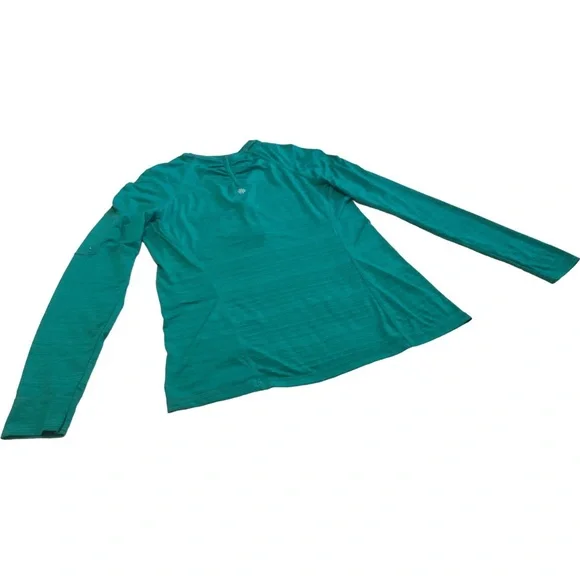 Athleta Women’s Long Sleeve Pullover 1/4 Zip Green Athletic Shirt Activewear XL - Picture 14 of 15